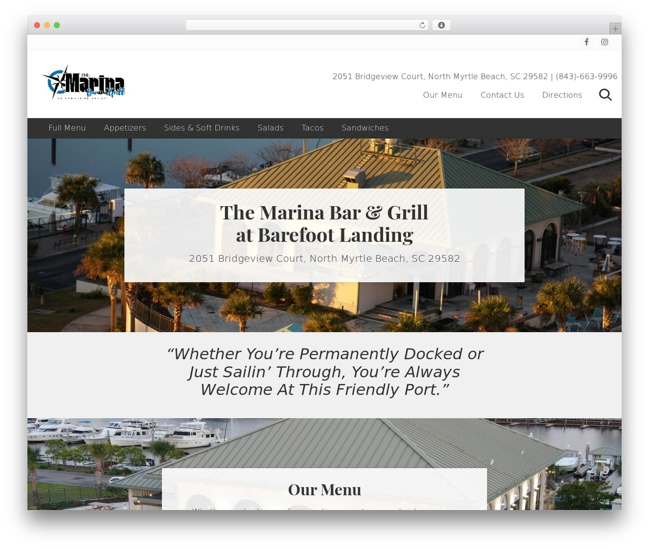 Theme WordPress Genesis - barefootmarinabar.com