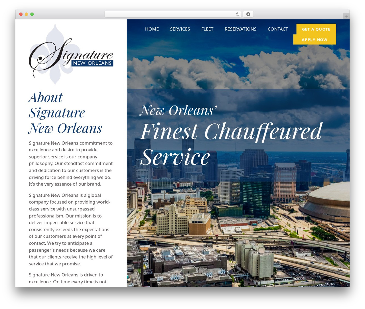 Theme WordPress Tech360 - signatureneworleans.com