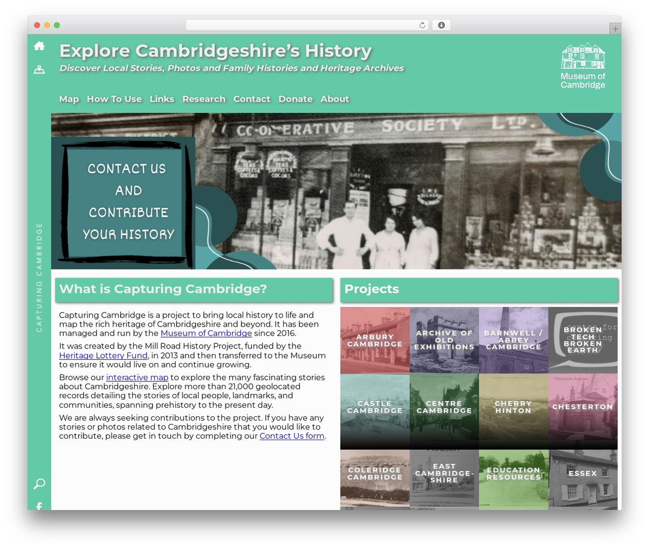 WordPress theme Capturing Cambridge - capturingcambridge.org