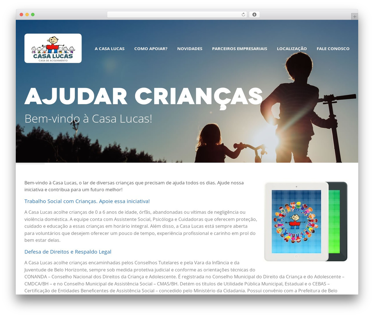 WordPress theme Cluster - casalucas.org