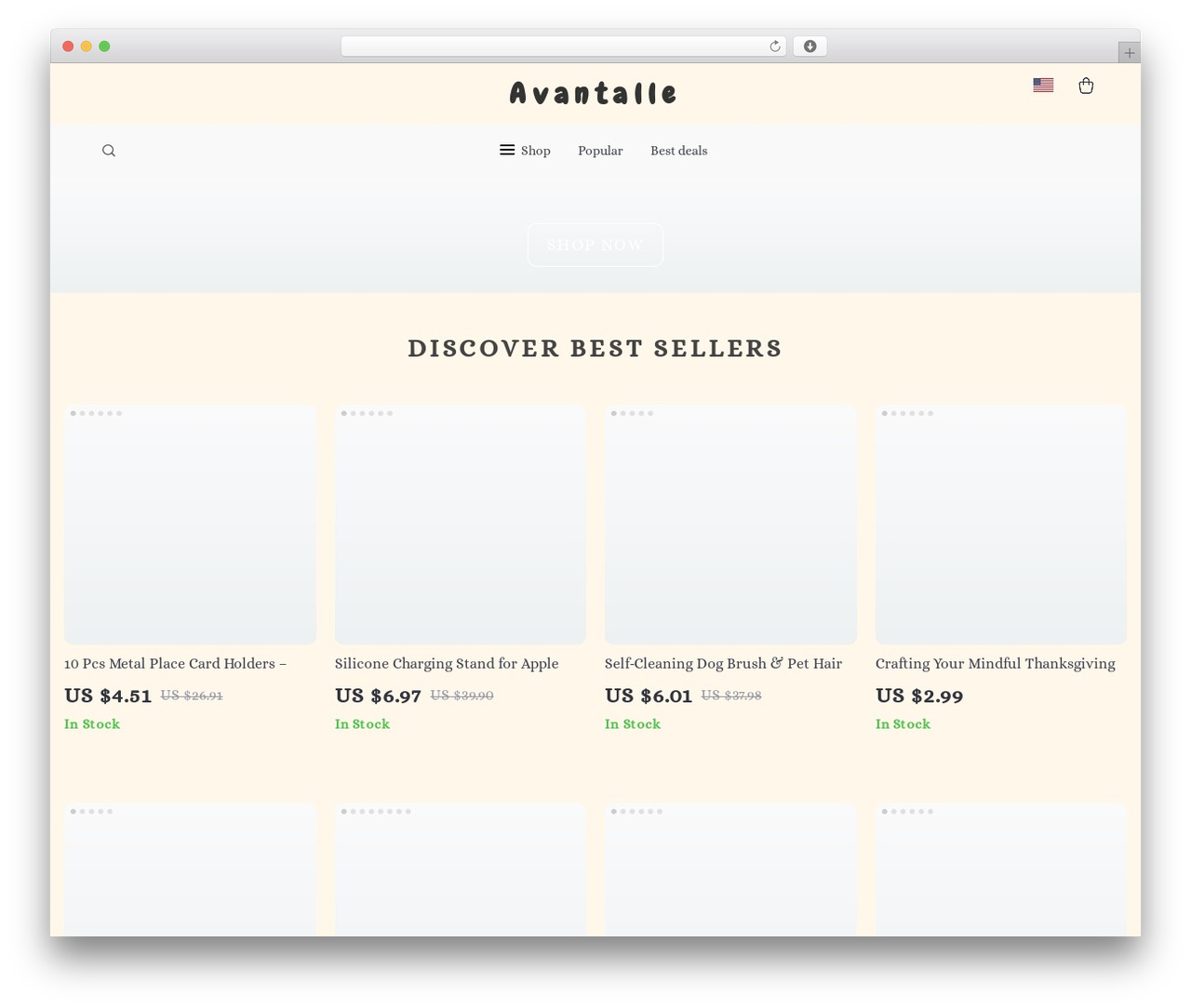 Botticelli Child best WooCommerce theme - avantalle.com