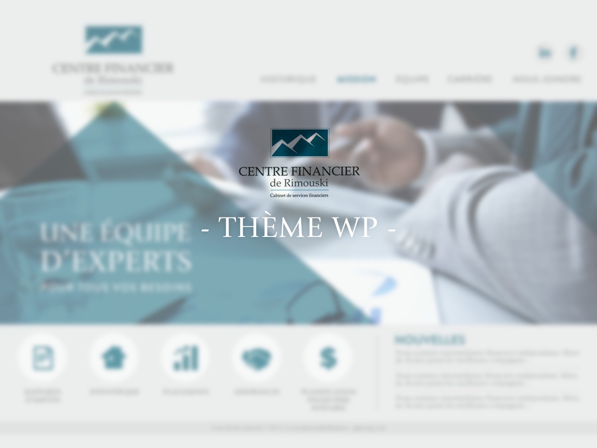 _centrefin WordPress theme by Agence G - communication marketing