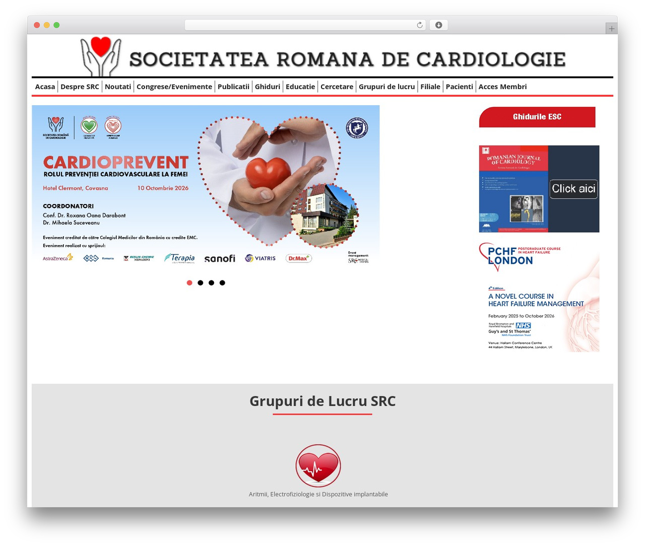 cherry WordPress theme - cardioportal.ro