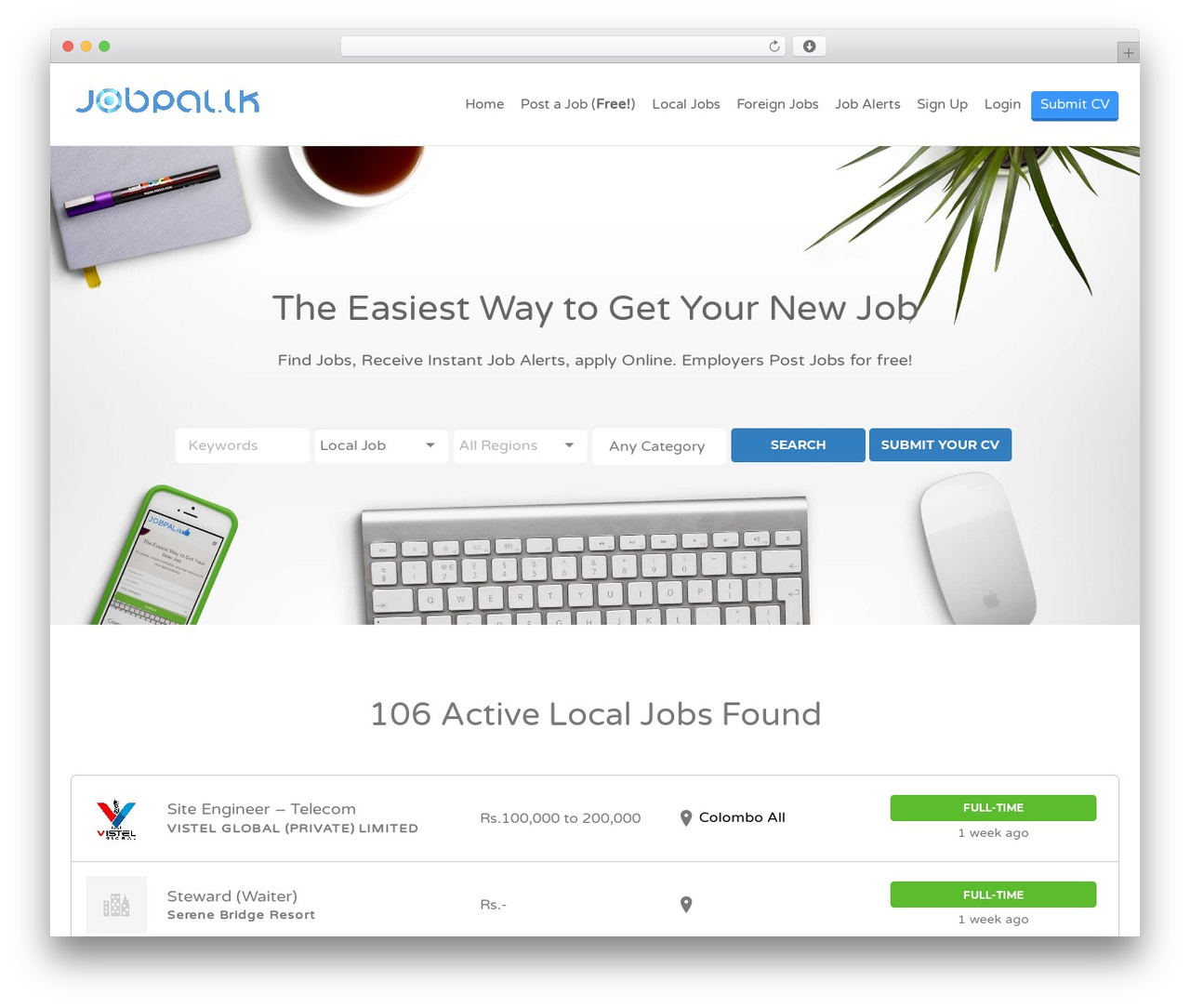 Jobify WordPress theme - jobpal.lk