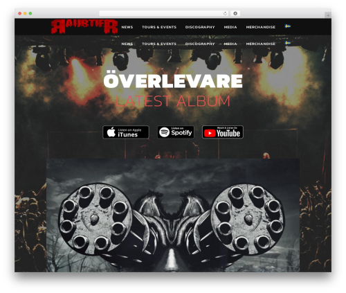 Rebellion WordPress theme design - raubtier.se
