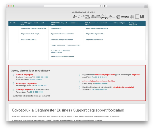 Shape top WordPress theme - ceghmester.hu