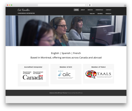 Theme WordPress Adamos - catkendler.com