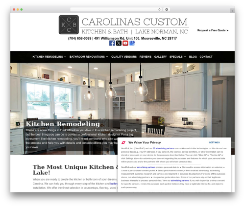 Theme WordPress Divi - carolinascustomkbc.com