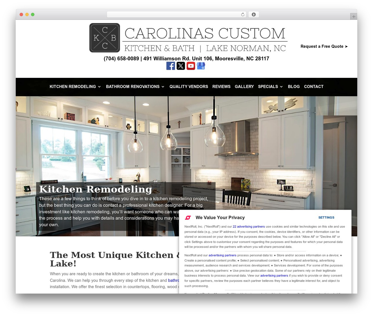 Theme WordPress Divi - carolinascustomkbc.com