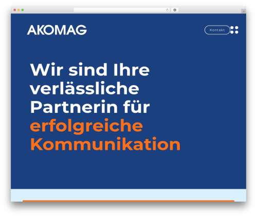WordPress theme Breakdance Zero Theme - akomag.ch