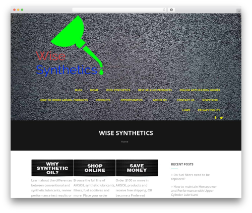 WordPress theme Optimizer PRO - wisesynthetics.com