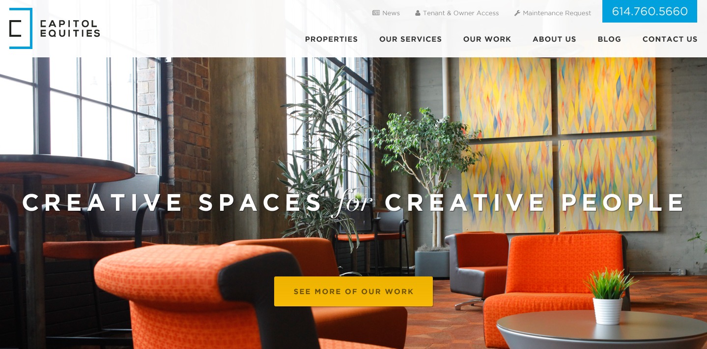WordPress theme Capitol Equities by Adept Marketing