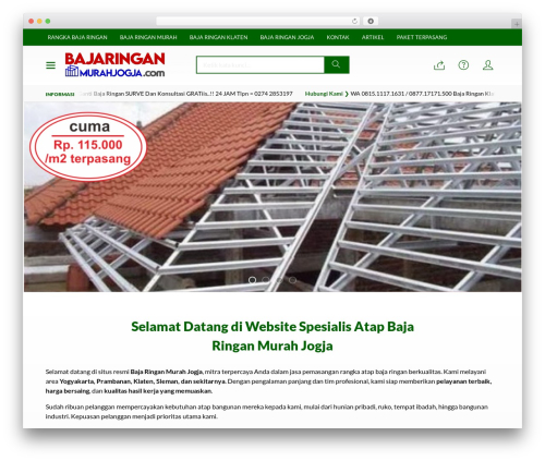 WordPress theme Diztro - bajaringanmurahjogja.com