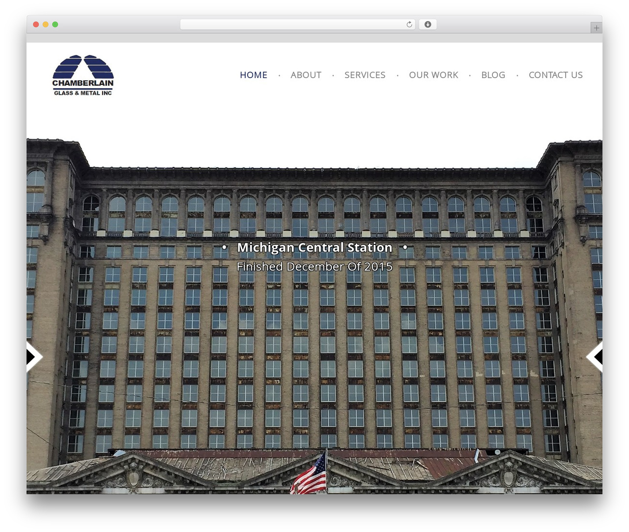 WordPress theme Parker - chamberlainglass.com