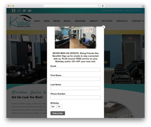 Deep core pro WordPress plugin - salonkrishna.com