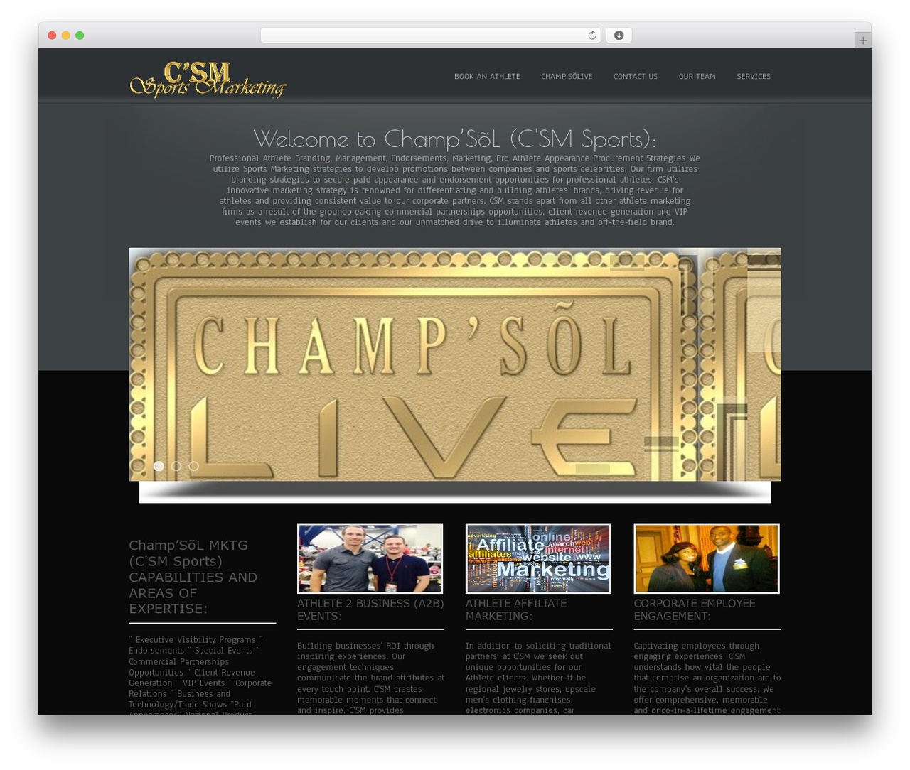 WordPress website theme Simplify - champsolsports.com WordPress website theme Simplify - champsolsports.com