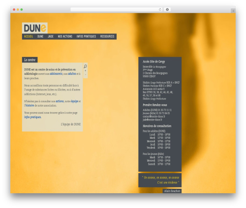 WP theme Dune - centre-dune.fr