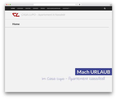 Anew WordPress theme - casalupo.at