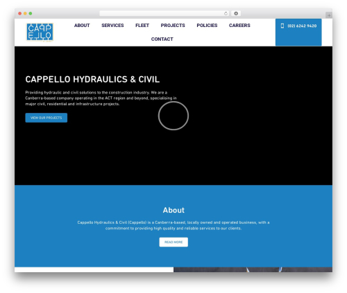 Cappello top WordPress theme - cappello.com.au