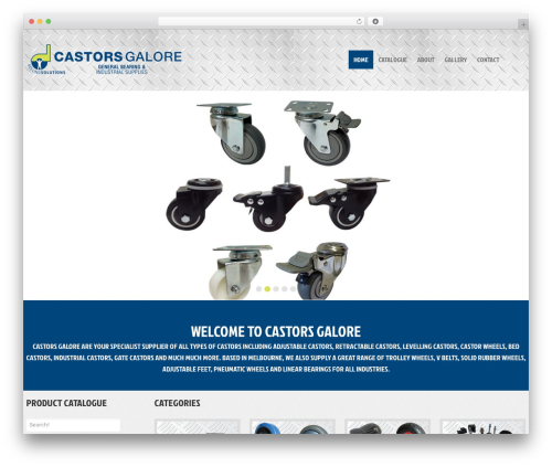 cherry top WordPress theme - castorsgalore.com.au