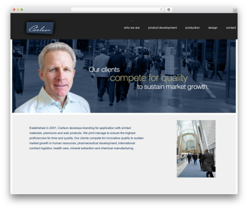 cherry top WordPress theme - carlsonassociatesinc.com