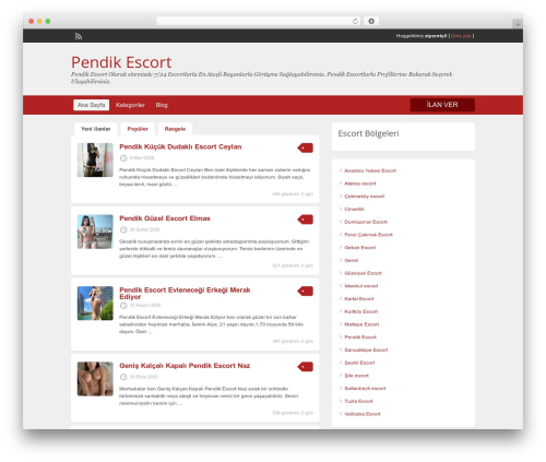 ClassiPress WordPress theme - pendikescortbayan34.com