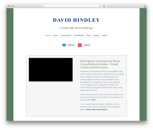 Divi theme WordPress - davidhindley.org
