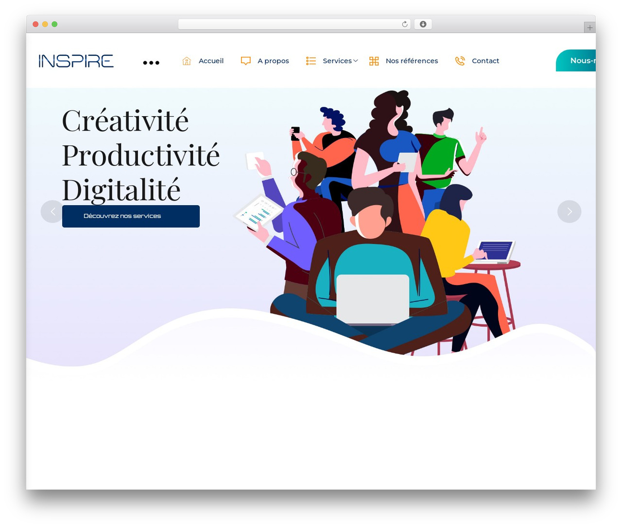 Fennik theme WordPress - inspiregroup.io