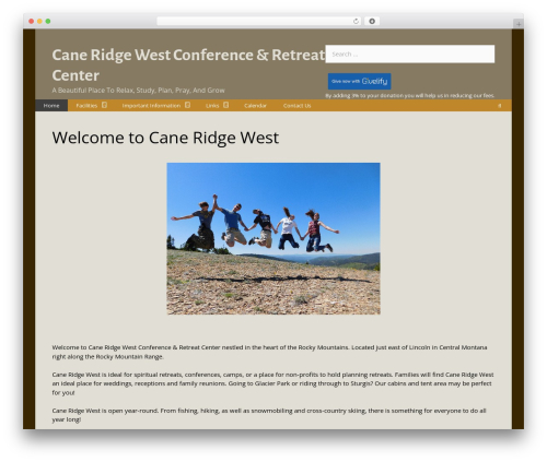 GeneratePress theme WordPress - caneridgewest.org
