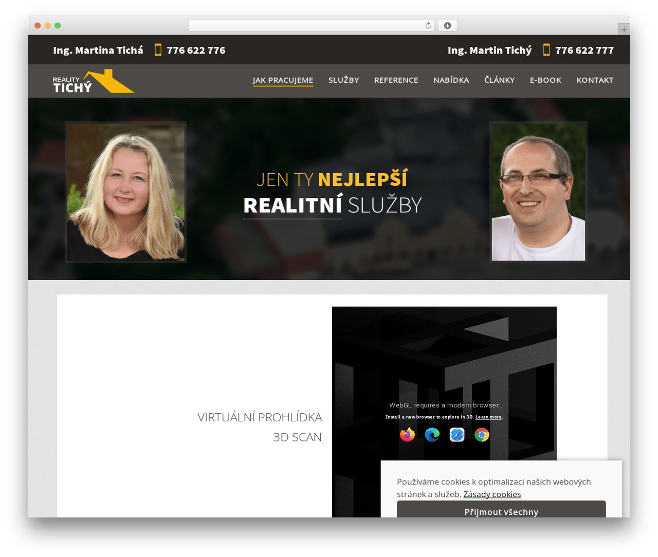 Realtyspace WordPress theme - realitytichy.cz