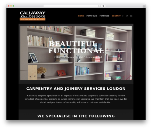 Theme WordPress Brick - callawaybespoke.co.uk