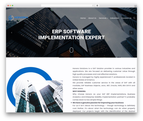 uptech WordPress theme - honorasolutions.com