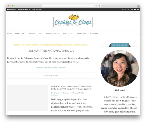 WordPress theme soledad - cookiesandclogs.com