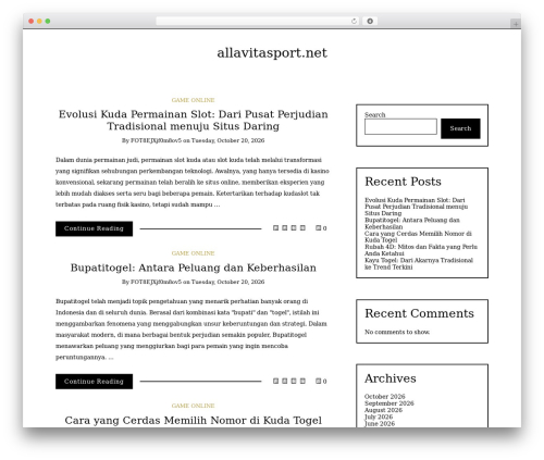 WordPress theme Writee - allavitasport.net WordPress theme Writee - allavitasport.net
