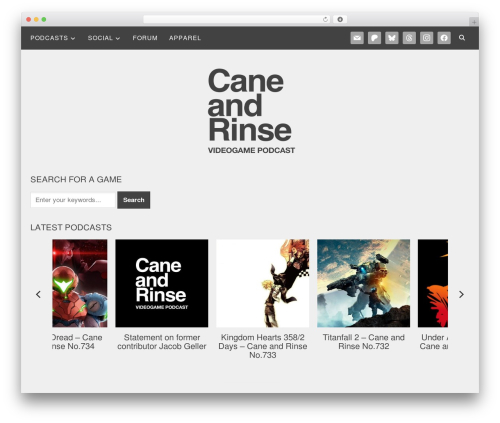 WordPress theme Indigo - caneandrinse.com