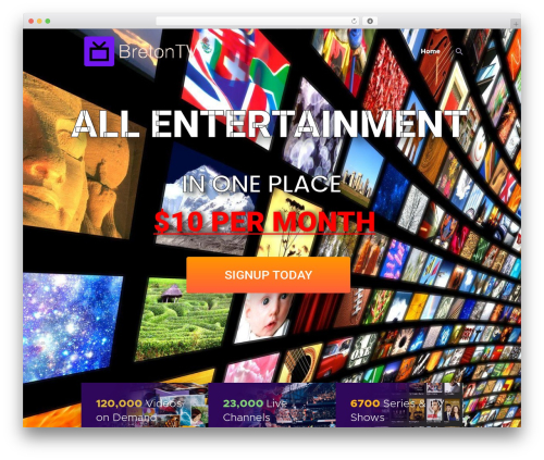 WP theme MaxiNet - bretontv.com