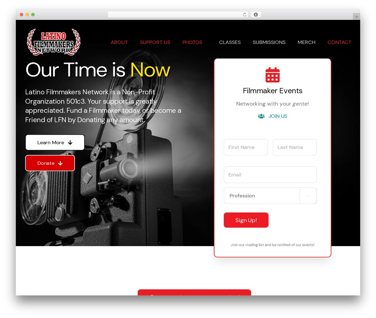Avada WordPress theme - latinofilmmaker.org