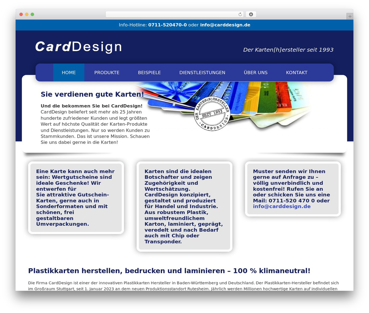 carddesign WordPress theme - carddesign.de