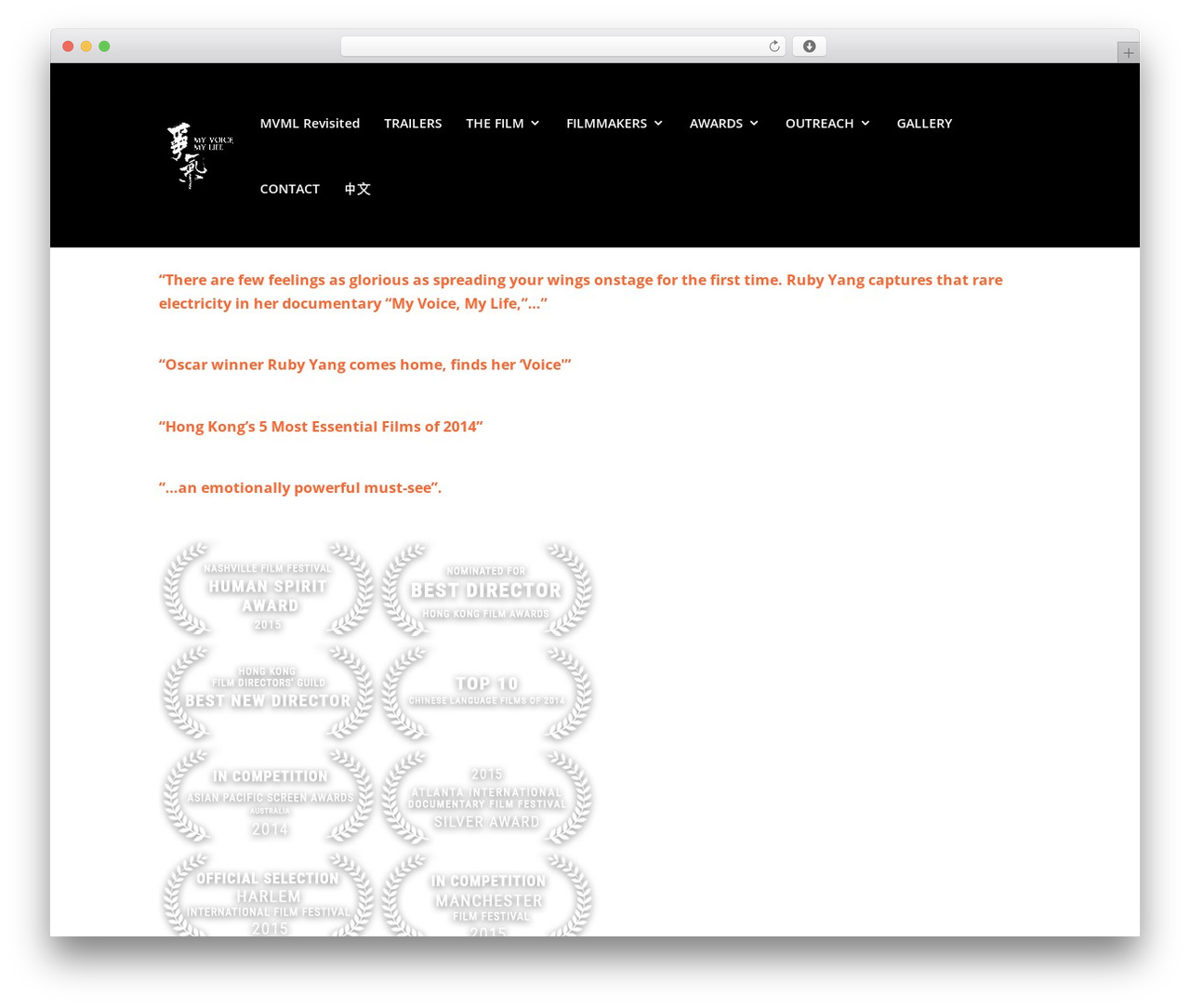 Divi theme WordPress - myvoicemylifemovie.com Divi theme WordPress - myvoicemylifemovie.com