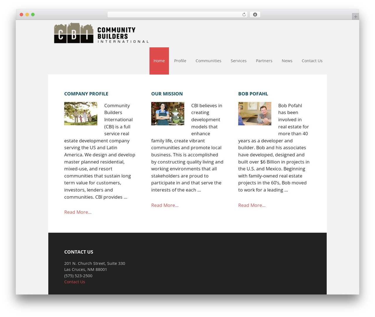 Executive Pro Theme premium WordPress theme - cbiholdings.com