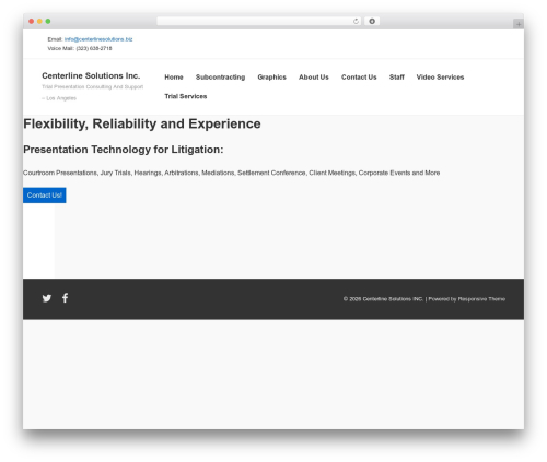 Responsive WordPress theme - centerlinesolutions.biz