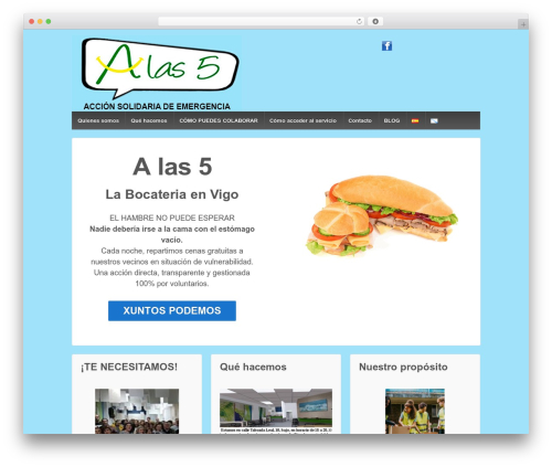 Responsive WordPress theme - alas5.org