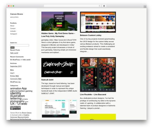 Theme WordPress Touchfolio - carusobruno.com