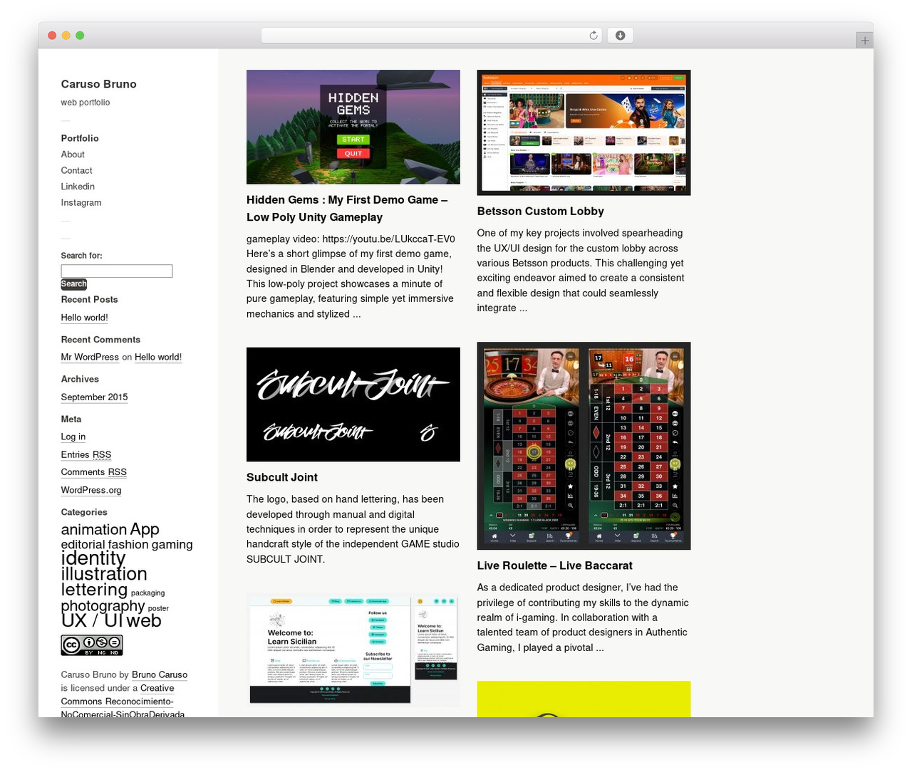 Theme WordPress Touchfolio - carusobruno.com Theme WordPress Touchfolio - carusobruno.com