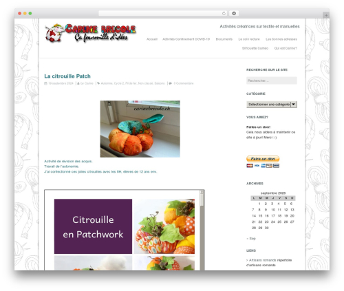 Theme WordPress Wortex Lite - carinebricole.ch