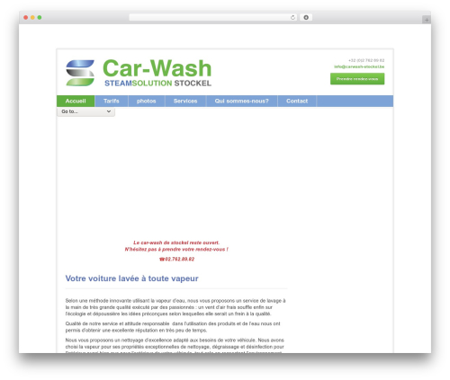 WordPress theme Beta - carwash-stockel.be