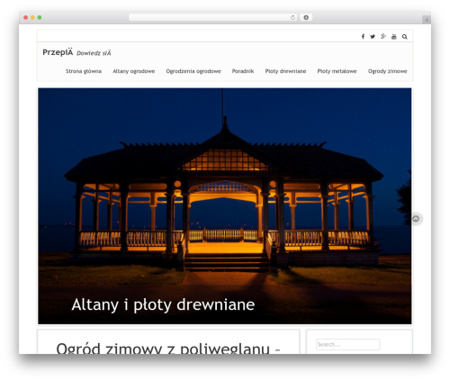 WordPress theme Cosparell - cambria-ogrodyzimowe.com