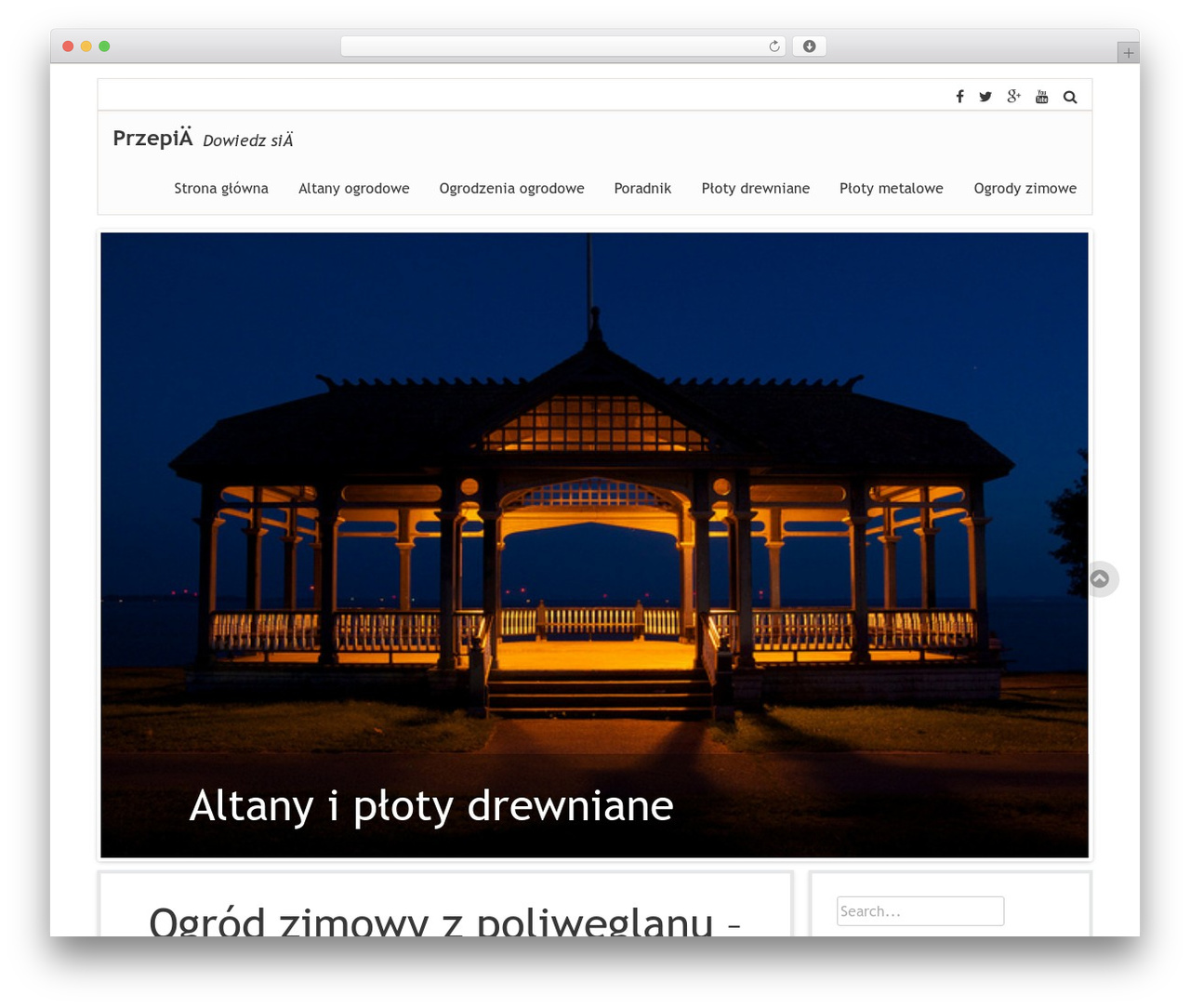 WordPress theme Cosparell - cambria-ogrodyzimowe.com