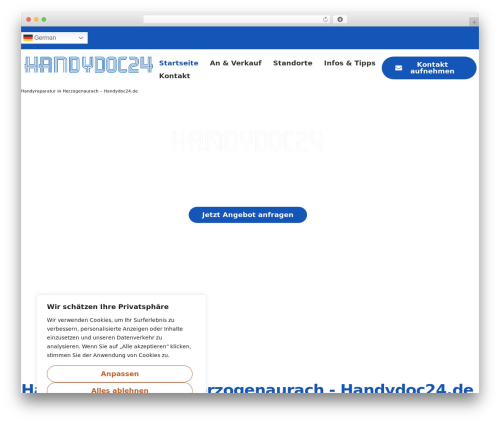 Proelements master WordPress plugin - handydoc24.de