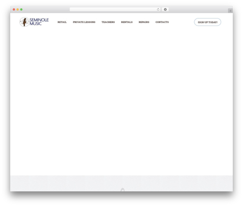 WordPress theme Rhythmo - seminolemusic.com